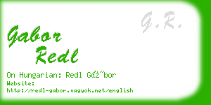 gabor redl business card